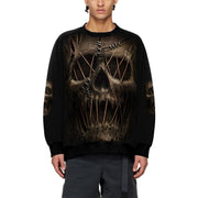 Men's Halloween Round Neck Skull Digital Printing Sweater