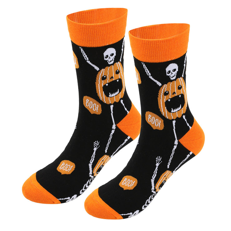 Halloween Plus-sized Men's Cotton Socks Plus Size