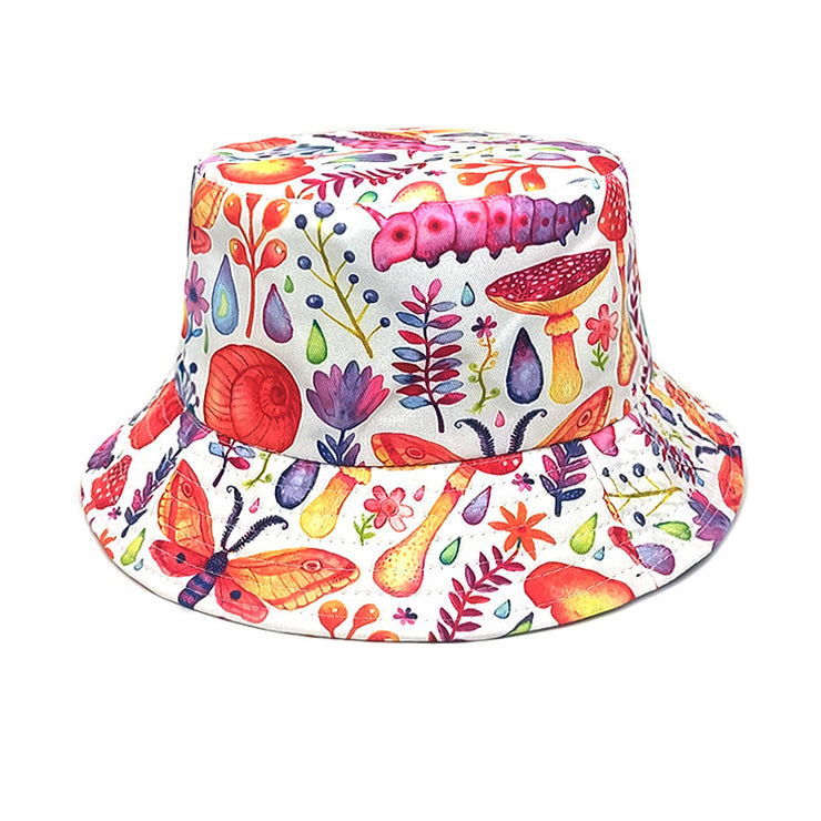 Men's And Women's Outdoor Casual Colorful Mushroom Pattern Fisherman Hat