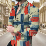 Men's Long-sleeved Shirt Casual Printing