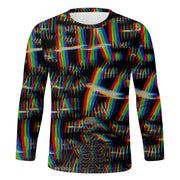 Men's Fashion Casual 3D Printed Long-sleeved T-shirt