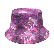 Men's And Women's Outdoor Casual Colorful Mushroom Pattern Fisherman Hat