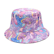 Men's And Women's Outdoor Casual Colorful Mushroom Pattern Fisherman Hat