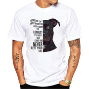 Men's Cartoon Dog Print Short Sleeve Round Neck Top