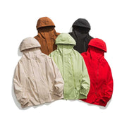 Men's Fashion Casual Multi-zipper Windproof Permeable Shell Jacket