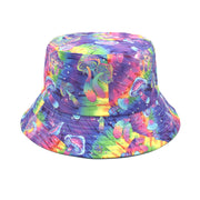 Men's And Women's Outdoor Casual Colorful Mushroom Pattern Fisherman Hat