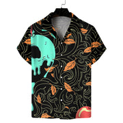 Fashion Hawaii Lapel Thin Short Sleeve