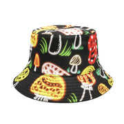 Men's And Women's Outdoor Casual Colorful Mushroom Pattern Fisherman Hat