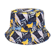 Men's And Women's Outdoor Double-sided Sunscreen Printed Fisherman Hat