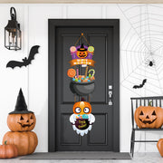 Halloween Party Decoration Pumpkin Wizard Hat Door Hanging