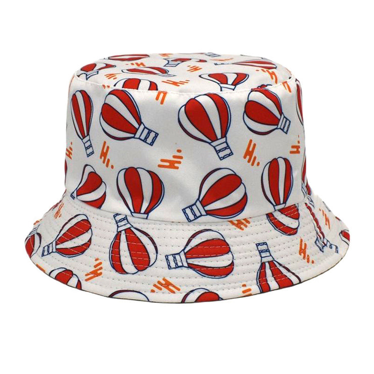 Men's And Women's Outdoor Double-sided Sunscreen Printed Fisherman Hat