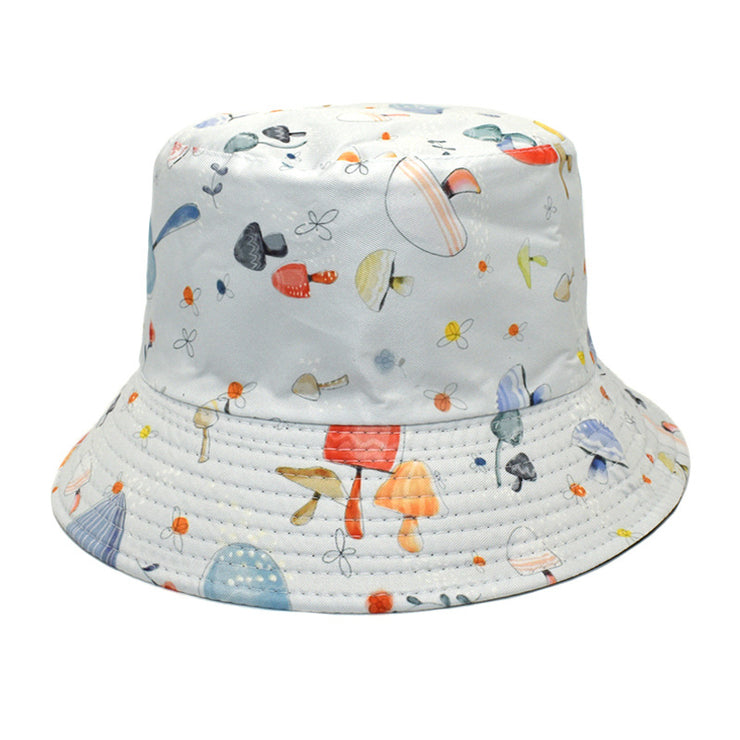 Men's And Women's Outdoor Casual Colorful Mushroom Pattern Fisherman Hat