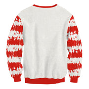 Men's Fashion Christmas Tree Striped Digital Printing Clothing Couple Sweater