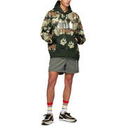 Men's Fashion Connector Retro Camouflage Digital Printed Hoodie