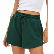 Women's Fashion Casual Exercise Elastic Running High Waist Shorts