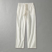 Loose Wide Leg Straight Cotton And Linen Casual Pants