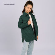 Workwear Loose Rhombus Cotton Clothing Cotton Coat Daughter