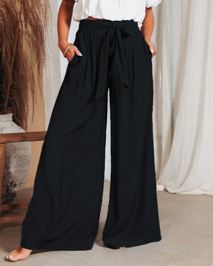 Casual Pants Women's High Waist Wide Leg Pants