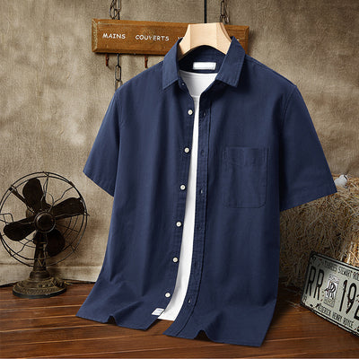 Men's Hawaiian Printed Short-sleeved Shirt