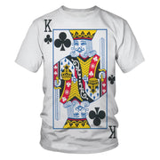 Poker Men's 3D Digital Printing Short Sleeve