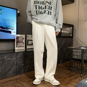 Wide-leg Suit Pants Male Spring And Autumn Straight