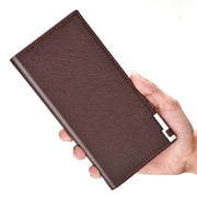 Men's Leather Long Card Case Wallet