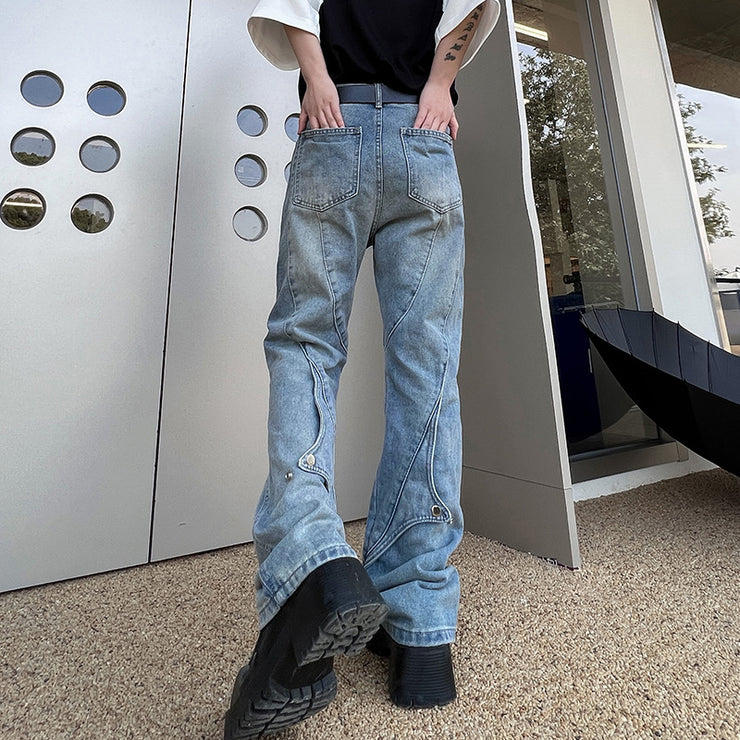 Men's Fashion Retro Washed Jeans