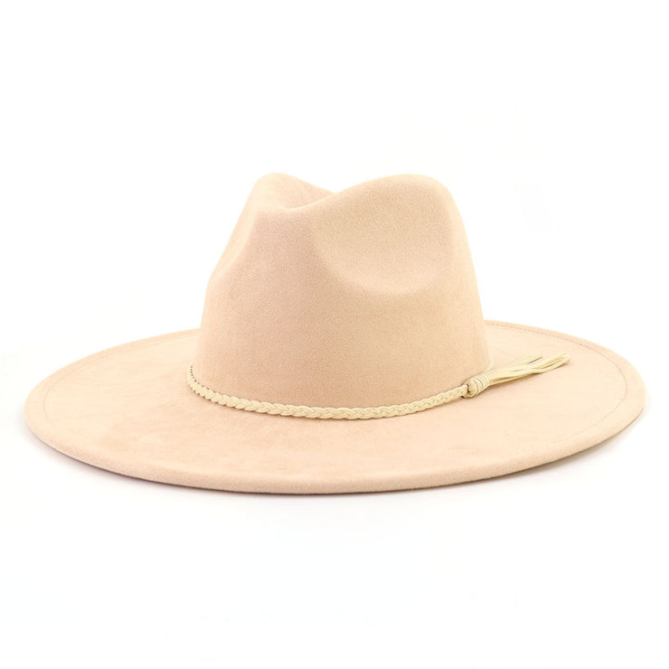 Men's Lady Couple Broad-brimmed Hat Flat Edge Gentlemen's Hat