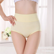 Women's Cotton Breathable Underwear Cotton High Waist Large Size