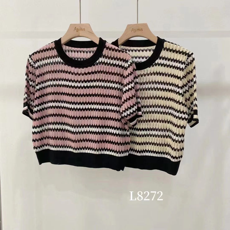 Knit Short Sleeve Top