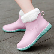 Women's Low Top Waterproof Fashion Warm Rain Boots