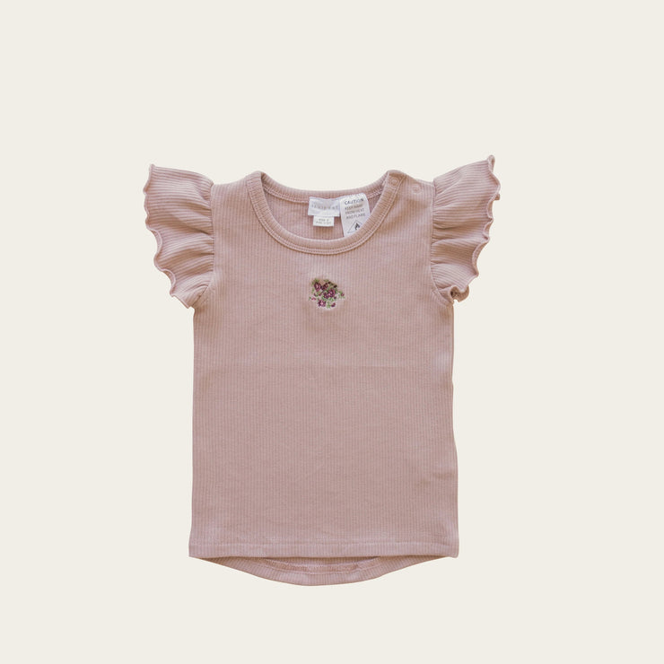 Rose Grey Embroidered Knitting Collection Baby Kids Clothing