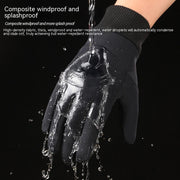 Men's Outdoor Windproof Cycling Warm Velvet Padded Thickened Gloves