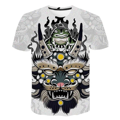 Digital Printing Casual Round Neck T-shirt