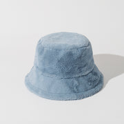 Children Solid Color Plush Bucket Hat