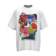 Graffiti Printing Cotton Short-sleeved Casual Men & Women Trendy T-shirt