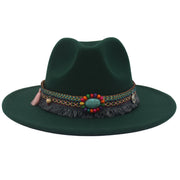 Ethnic Style Western Cowboy Hat Gem Accessories Tibetan Top Hat