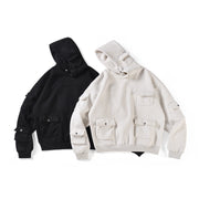 Heavyweight Multi-pocket Sweatshirt Oversize Hoodie