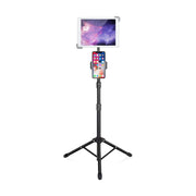 Tablet PC Stand Metal Telescopic Tube Floor Tripod Stand Live Broadcast Outdoor Indoor Tablet Computer Stand Floor