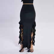 2023 New One Shoulder -shoulder Jellyfish Lace Set Skirt Sexy Hot Girl Women's Skirt