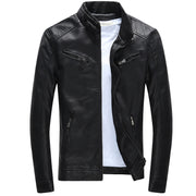 Young Men's Slim Fit Leather Jacket