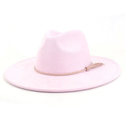 Men's Lady Couple Broad-brimmed Hat Flat Edge Gentlemen's Hat