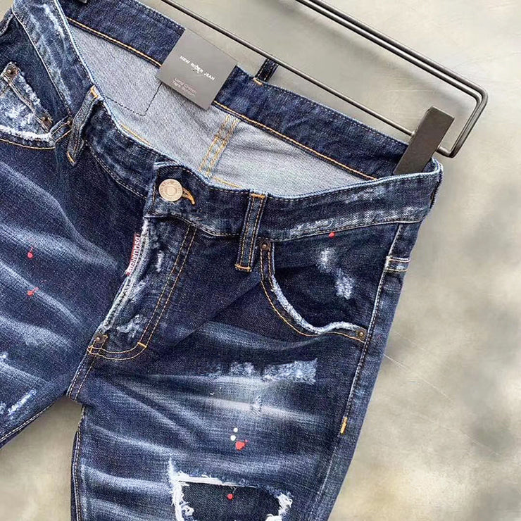 European And American Slim Straight Jeans