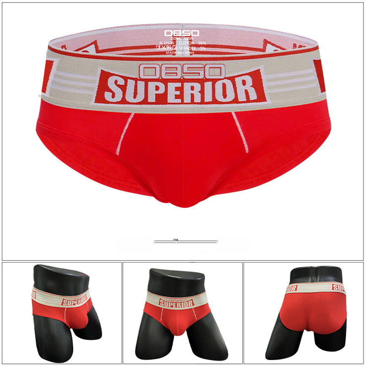 Men's Underwear Low Waist Cotton Sports Fitness Briefs