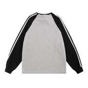 American Retro Raglan Pullover Casual All-matching