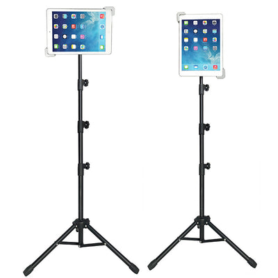 Tablet PC Stand Metal Telescopic Tube Floor Tripod Stand Live Broadcast Outdoor Indoor Tablet Computer Stand Floor