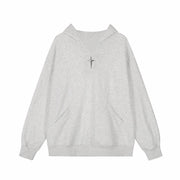 Trendy Cross Star Hooded Sweater For Men