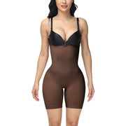 Tummy Control Panty Suspender Seamless Bodysuit