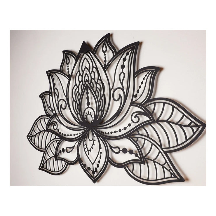 Metal Craft Decorations Lotus Wall Art Indoor Outdoor Hanging Pieces