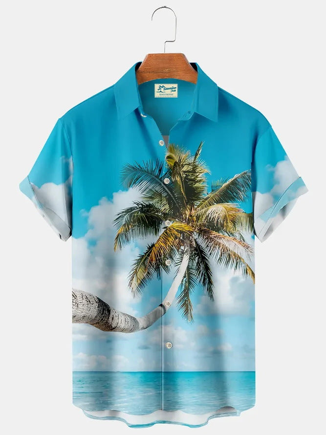 Men's 3D Shirt Plant Flower Digital